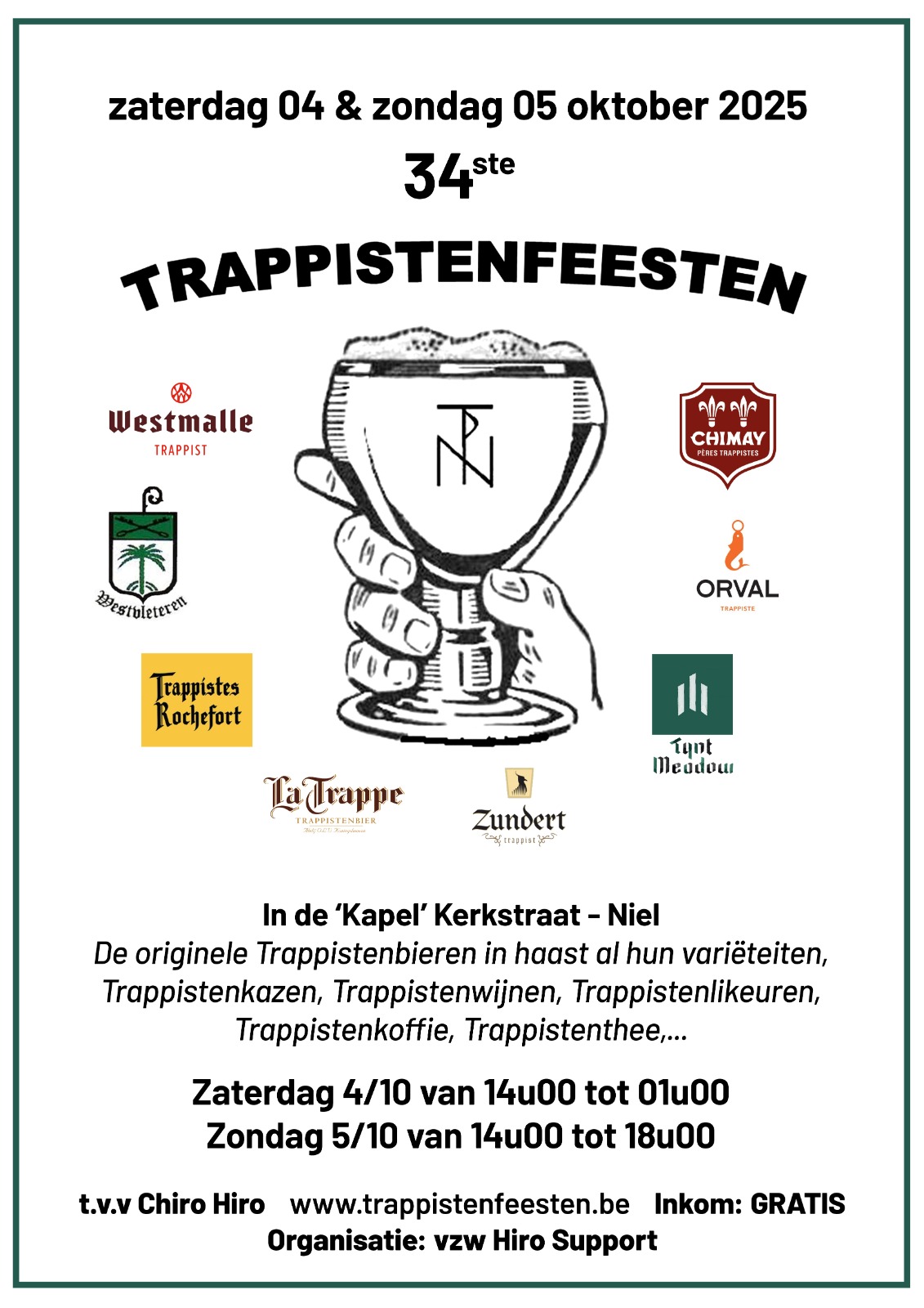 Trappistenfeesten 4 en 5 oktober 2025